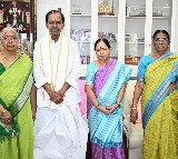KCR Celebrates Raksha Bandhan with Sisters