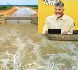 Chandrababu Naidu Elated by Krishna Water Flow in Handri Neeva