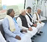 Narendra Modi Rides Bangalore Metro with Siddaramaiah and DK Shivakumar