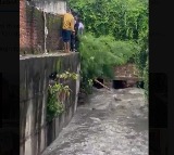 Corporator Rescues Man Who Fell into Drain in Hyderabad