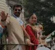 Vijay Deverakonda and Rashmika Shine at India Day Parade