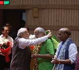 CP Radhakrishnan felicitated at NDA parliamentary party meet, PM Modi appeals for unanimous election