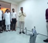 Chandrababu Naidu Greeted by Robot at Event