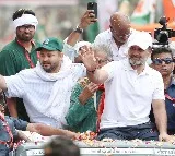 Rahul Gandhi Car Hits Constable During Voter Adhikar Yatra