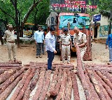 Red Sanders Anti Smuggling Task Force Seizes Red Sandalwood in AP