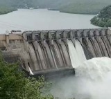 Srisailam Dam Steady Flood Flow Continues