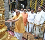 CP Radhakrishnan Visits Padmavathi Temple Ahead of Election