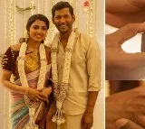 Vishal and Dhansika Engagement Photos Viral