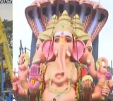 Khairatabad Ganesh Procession Starts Towards Hussain Sagar