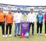 ICC Womens World Cup Trophy Reaches Vizag