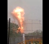 East India Petroleum Company Hit by Lightning in Visakhapatnam