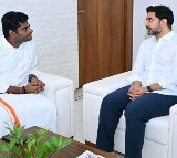 Nara Lokesh Meets Former Tamil Nadu BJP Chief Annamalai