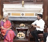 Revanth Reddy Meets Nirmala Sitharaman Seeking Financial Aid