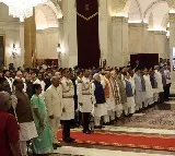 CM Chandrababu Naidu, Dy CM Pawan Kalyan attend VP’s oath ceremony