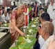 FM Nirmala Sitharaman serves Annaprasadam to devotees at Tirumala temple