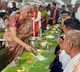 Nirmala Sitharaman Serves Food to Devotees in Tirumala