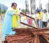 Minister Savitha Inspects Jagans Incomplete Medical College