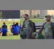 India Pakistan Teams Practice at Same Ground in Dubai