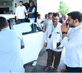 Nara Lokesh shows respect to elders escorts speaker to car