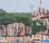 Edupayala Vana Durga Temple submerged in floodwaters