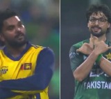 Abrar Ahmed and Wanindu Hasaranga Funny Fight in Pakistan vs Sri Lanka Match