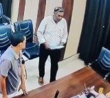 Uttar Pradesh Headmaster Attacks Education Officer With Belt Video Viral