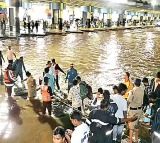 Hyderabad floods MGBS bus station stranded after Musi River swells
