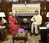 Chandrababu requests Nirmala Sitharaman for funds for backward regions