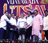 Chandrababu Receives Guinness Certificate for Vijayawada Dussehra Carnival