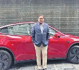 Praveen Koduru First Tesla Car on Hyderabad Roads Tax Shock
