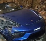 Porsche Car Crushed in Mumbai Racing Accident