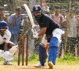 Rohit Sharma hits the nets in Mumbai ahead of Australia ODI tour