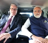 PM Modi criticized for not wearing seatbelt with UK PM