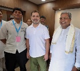 K'taka CM's grandson shares pics with Rahul Gandhi; rumours of political debut emerge