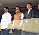 Nara Lokesh Attends World Cup Match in Visakhapatnam