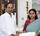 KCR Hands Over B Form and 40 Lakhs Cheque to Maganti Sunitha