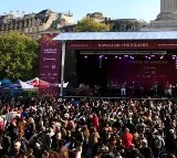 Sadiq Khan Celebrates Diwali in London at Trafalgar Square