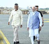 Chandrababu Naidu Bids Farewell to PM Modi After AP Project Launch