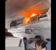 Air China Flight passenger luggage catches fire mid air in China