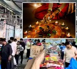 Telangana Celebrates Diwali Markets Crowded with People