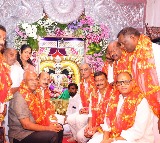 Harish Rao Visits Bhagyalakshmi Temple on Diwali