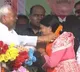 Nitish Kumar Garlands Female Candidate Tejashwi Yadav Reacts