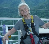 83 Year Old UK Woman Takes Highest Bungee Jump in India Rishikesh