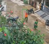 Hyderabad Uppal Chain Snatching Incident Caught on Camera