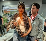 Priyanka Chopra Poses With Snake Nick Jonas Reacts