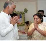 Kavitha Visits Harish Rao to Offer Condolences