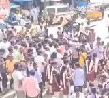 Shadnagar Tensions rise as students attack woman constable