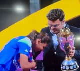 Harmanpreet Kaur Almost Touches Jai Shahs Feet After World Cup Win