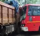 Karnataka RTC Bus Collides with Cement Lorry in Vikarabad