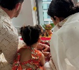 Nick Jonas posts picture of Priyanka Chopra performing pooja, Malti playing with Goofy